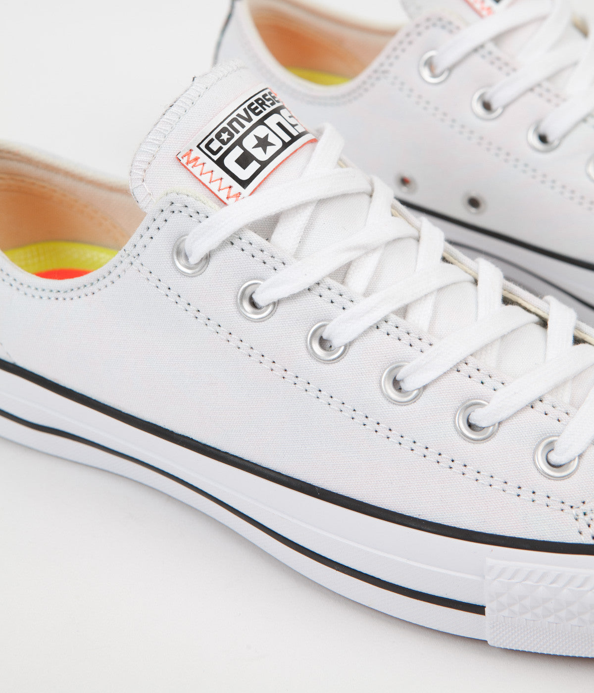 Converse CTAS Pro Ox Shoes - White / Hyper Orange / Black | Flatspot