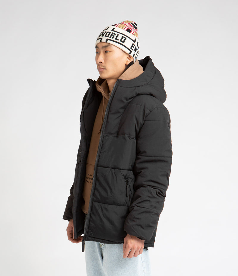 Pop Trading Company Alex Puffer Jacket - Black | Flatspot