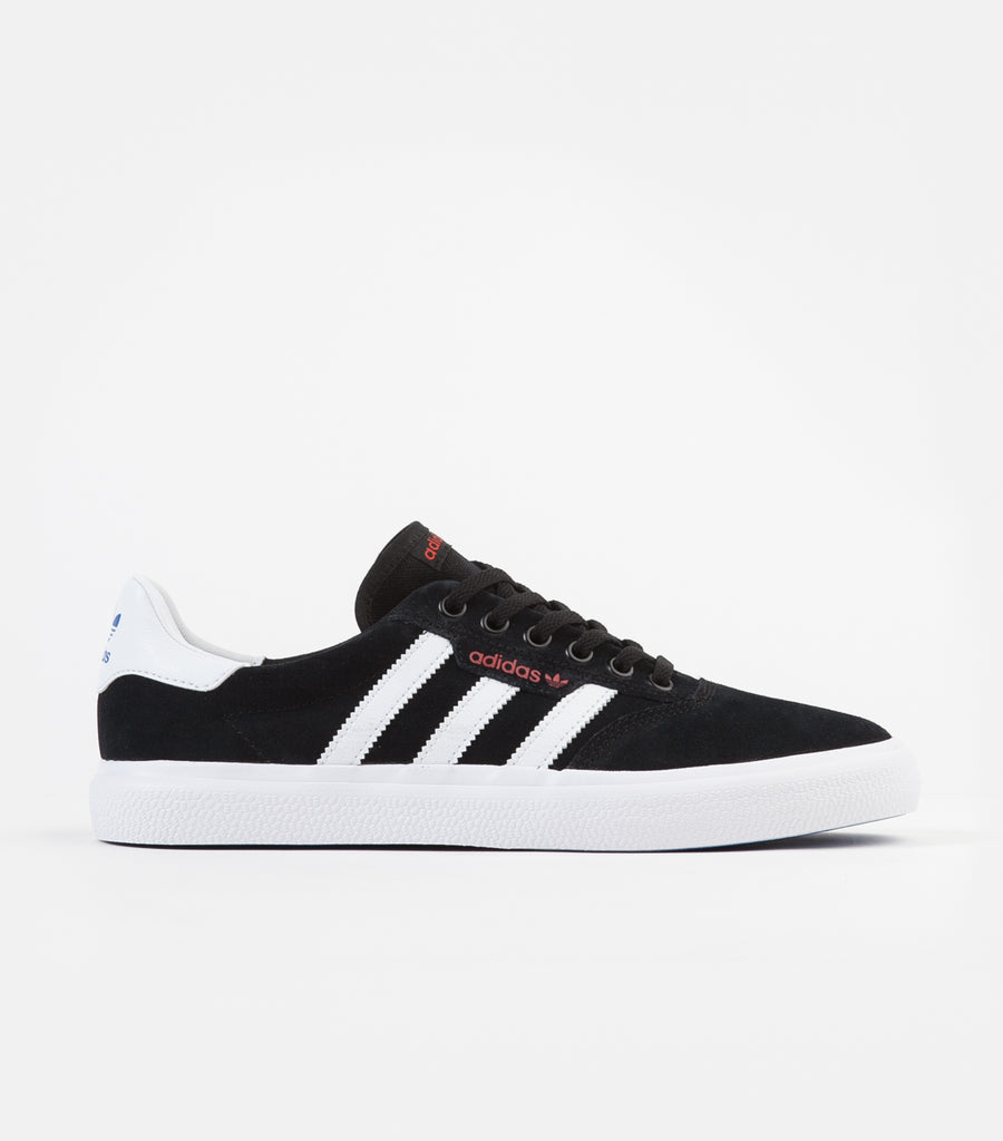 adidas black white and red shoes