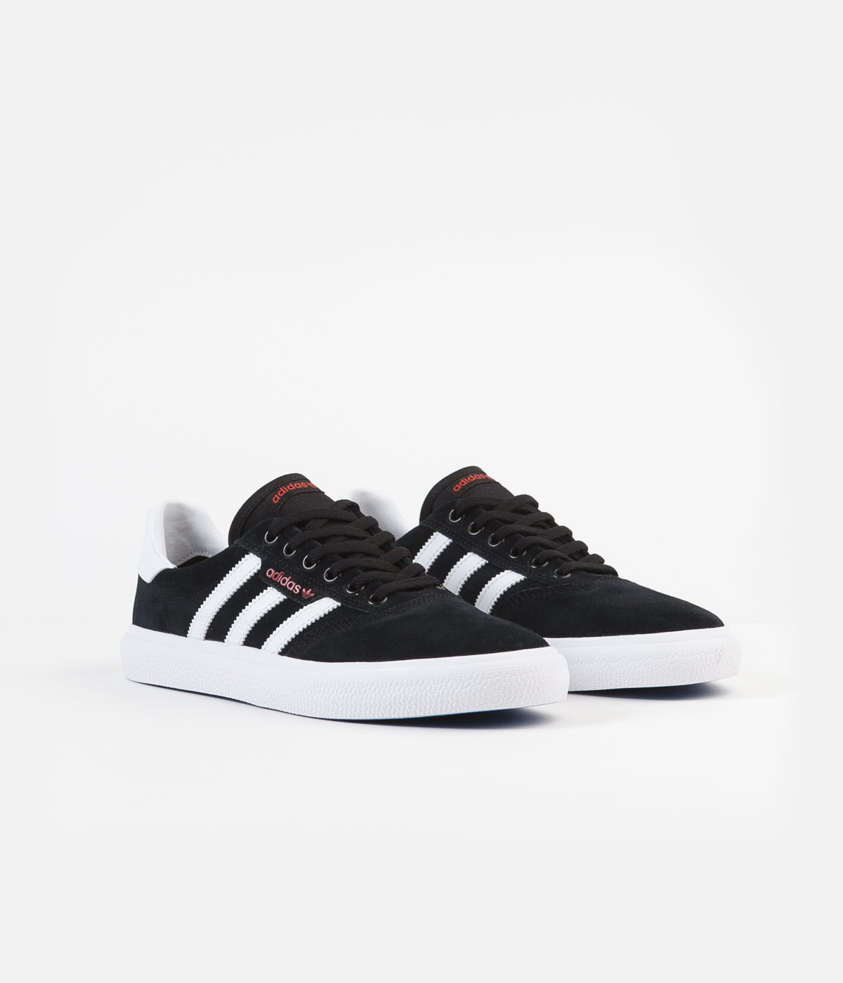 adidas black white and red shoes