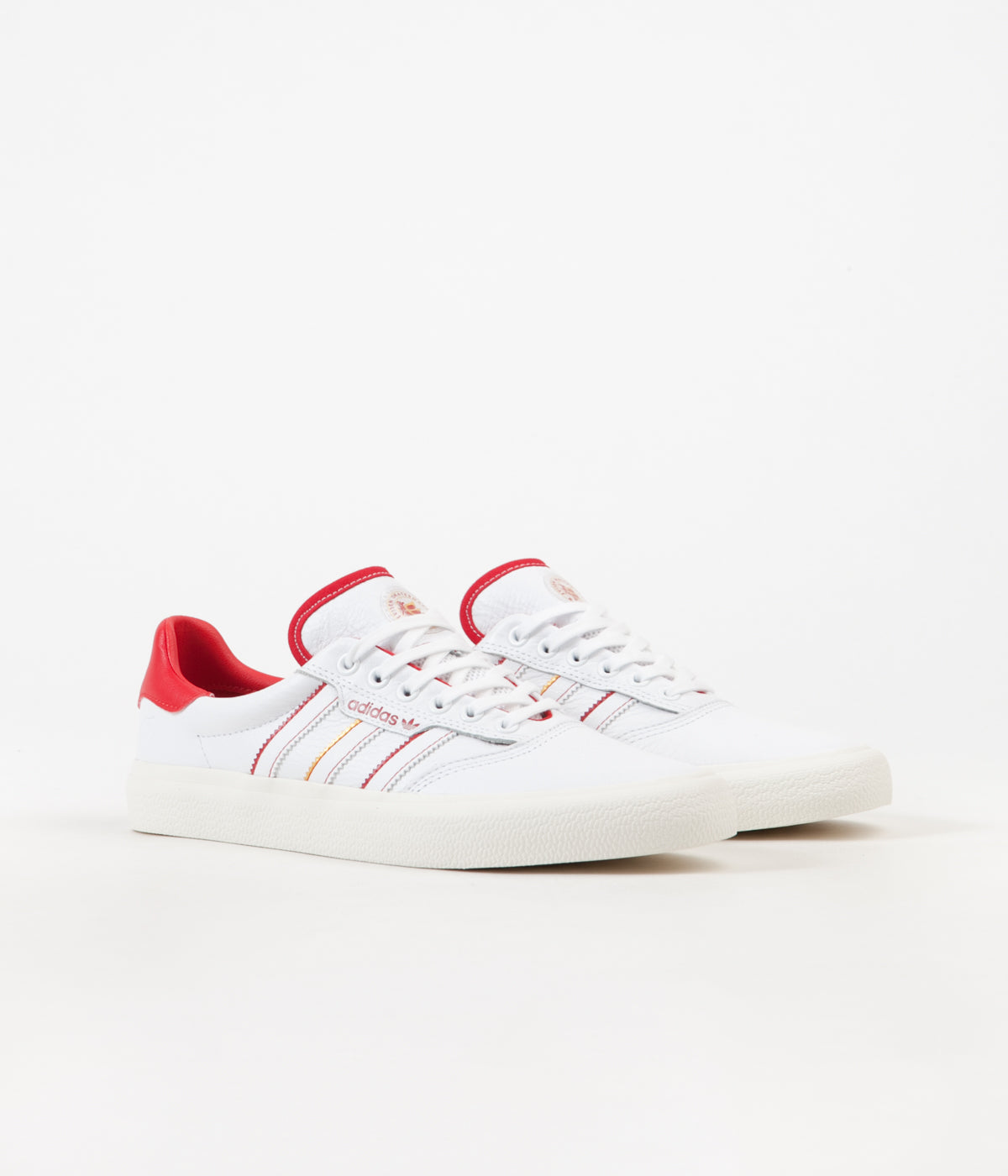 Adidas x Evisen Shoes - White / Scarlet / Gold | Flatspot