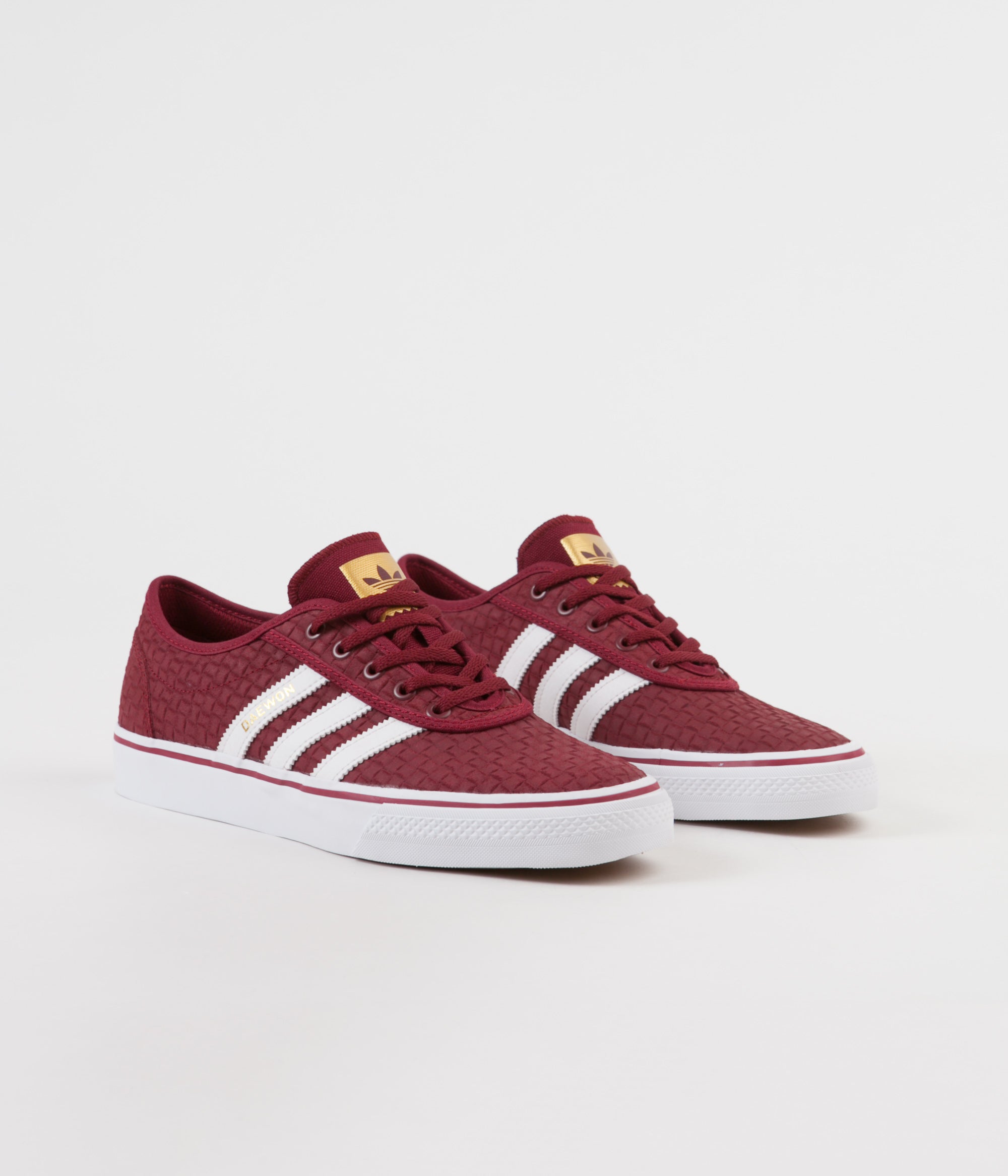 Adidas x Daewon Adi-Ease Shoes - Collegiate Burgundy / White / Gold Me ...