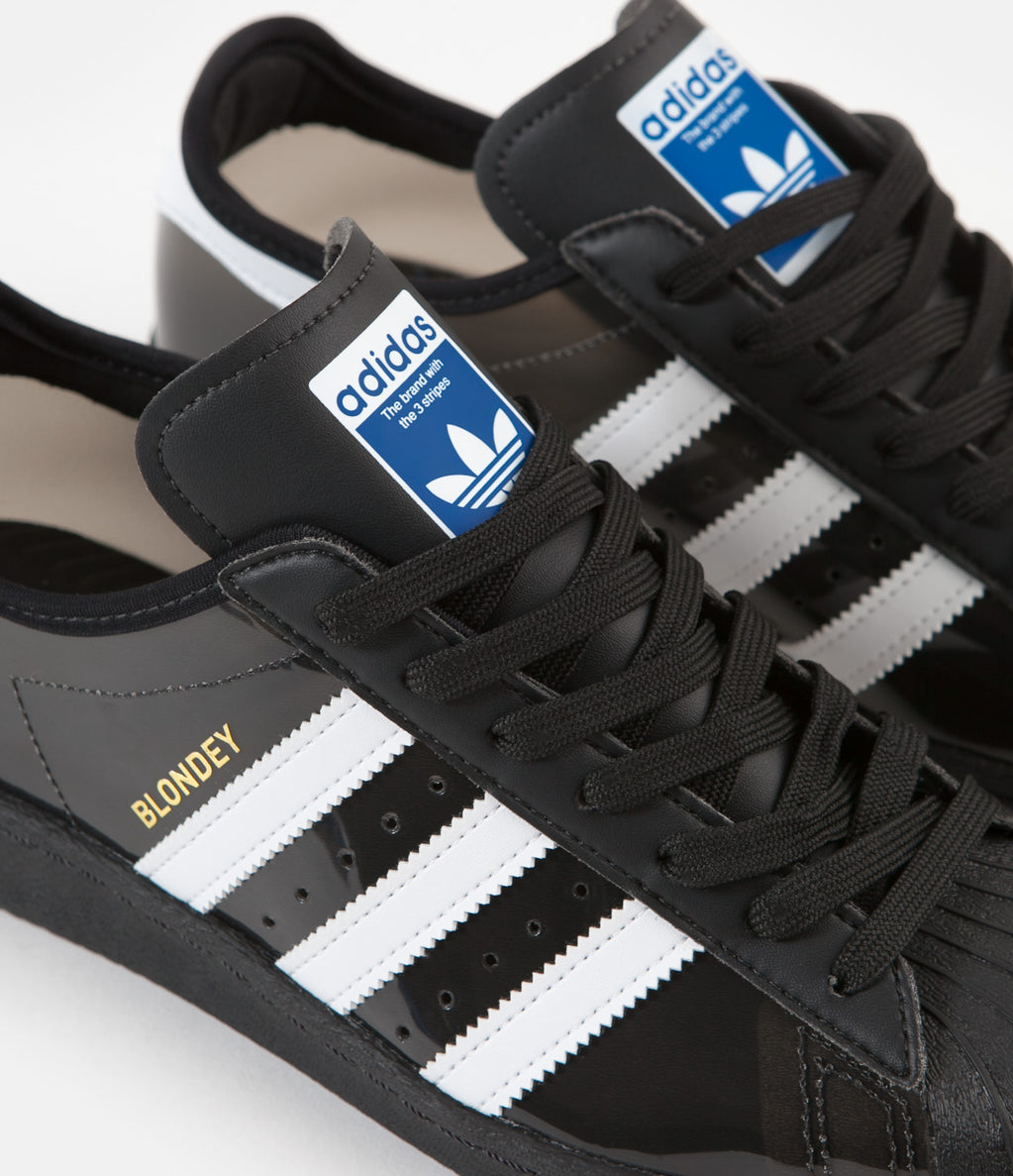 Adidas Blondey Superstar Shoes - Core Black / FTW White / Core Black ...