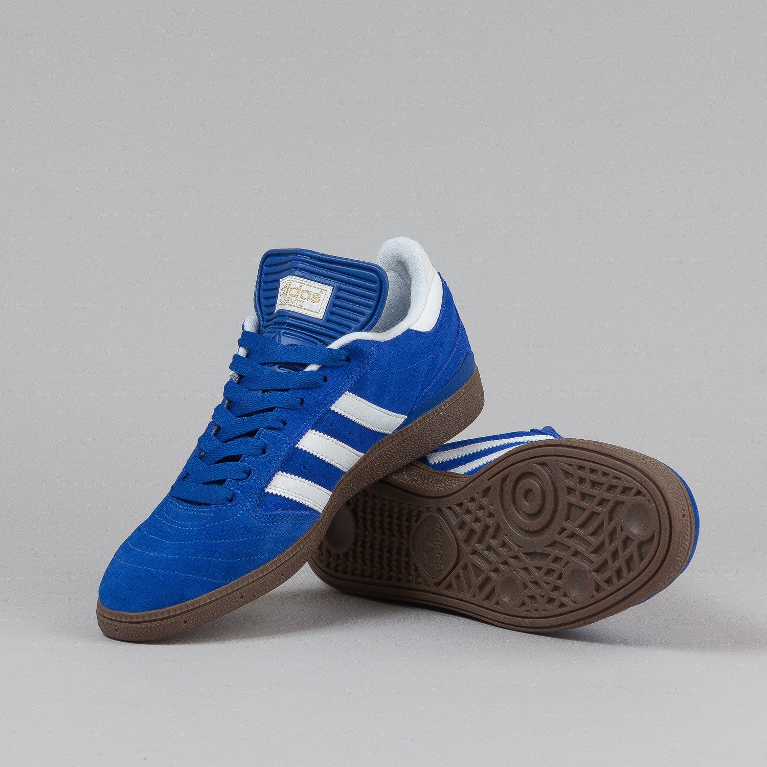 Adidas Busenitz Shoes - True Blue / White / Metallic Gold | Flatspot