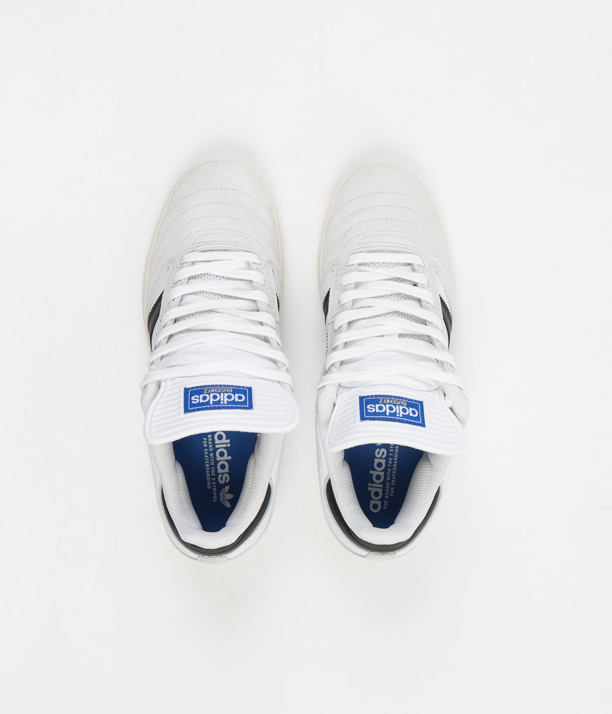 adidas busenitz vulc crystal white & black shoes