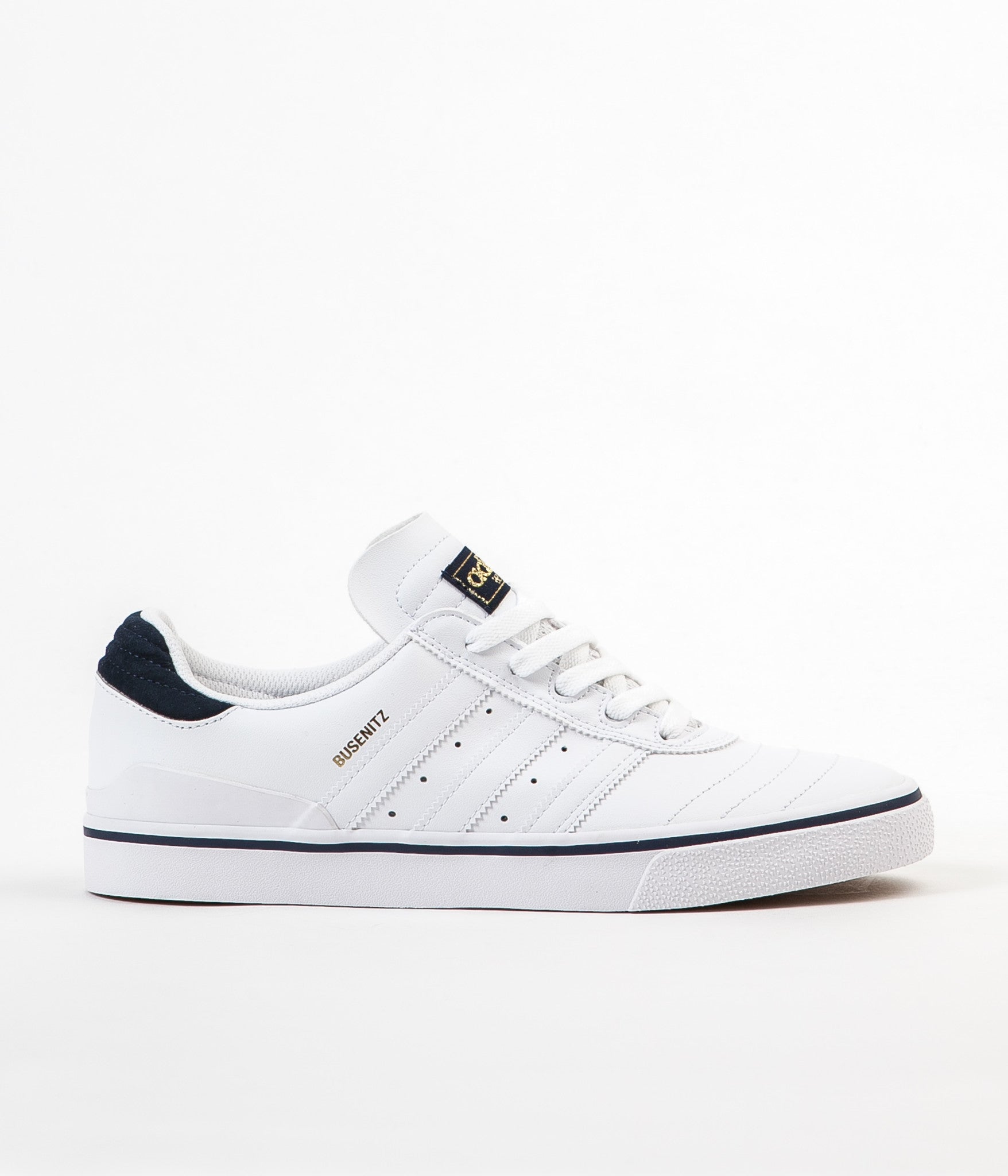 adidas busenitz vulc white & black shoes