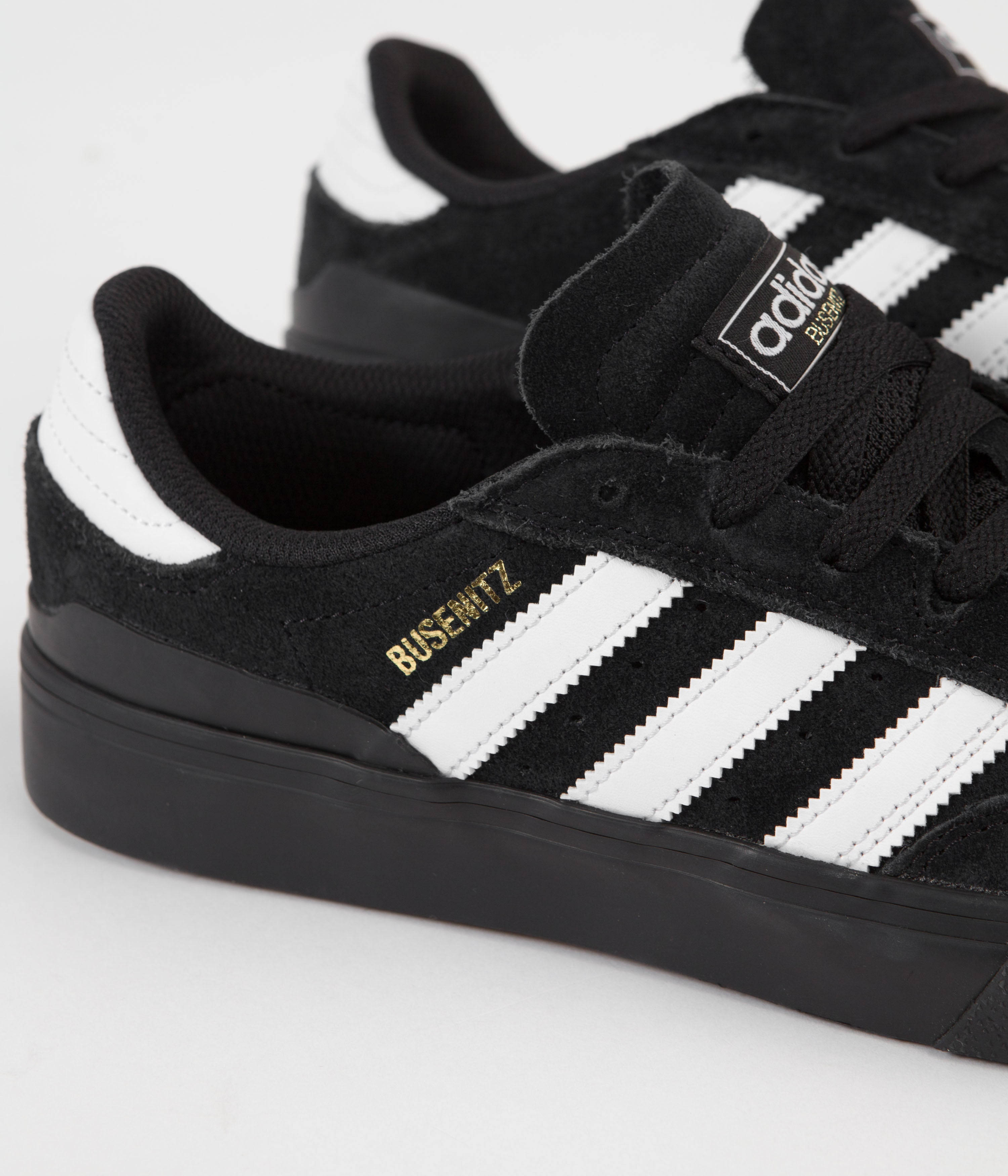 Adidas Busenitz Vulc II Shoes - Core Black / FTWR White / Gold Metalli ...