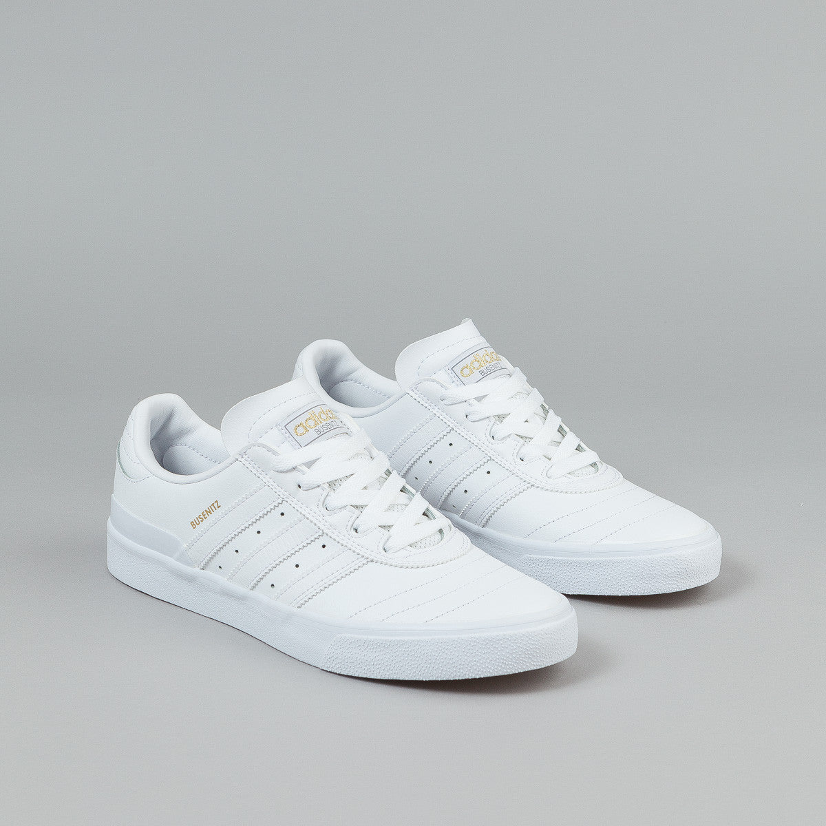 Adidas Busenitz Vulc Shoes - White / White / White | Flatspot