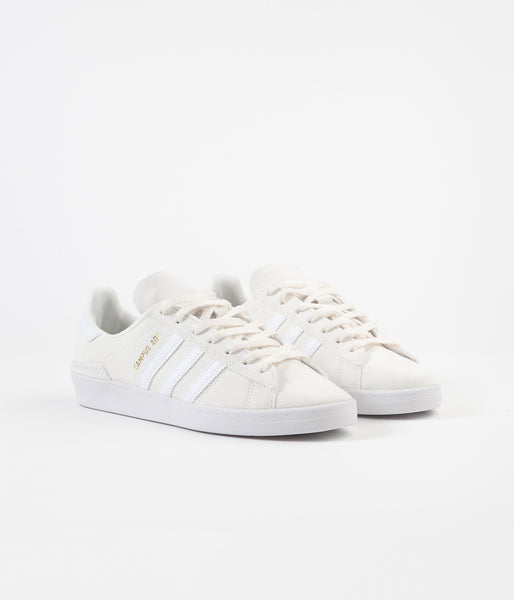 Adidas Campus Adv Shoes - Supplier Colour / White / Gold Metallic ...