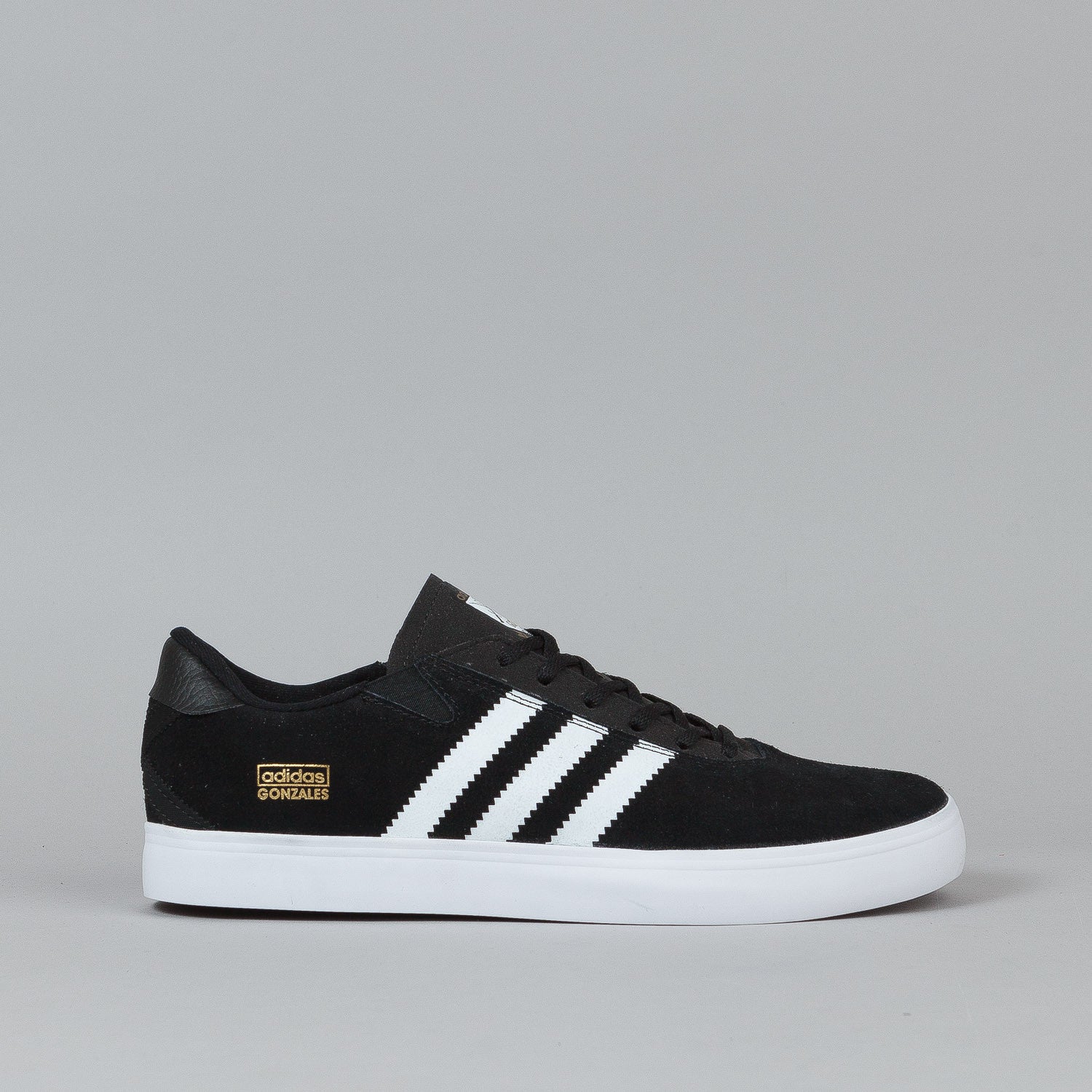 Adidas Gonz Pro Shoes - Black / White / Black | Flatspot