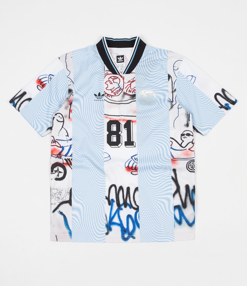 Adidas Gonzales Jersey - Black / White / Clear Blue / Multicolour ...