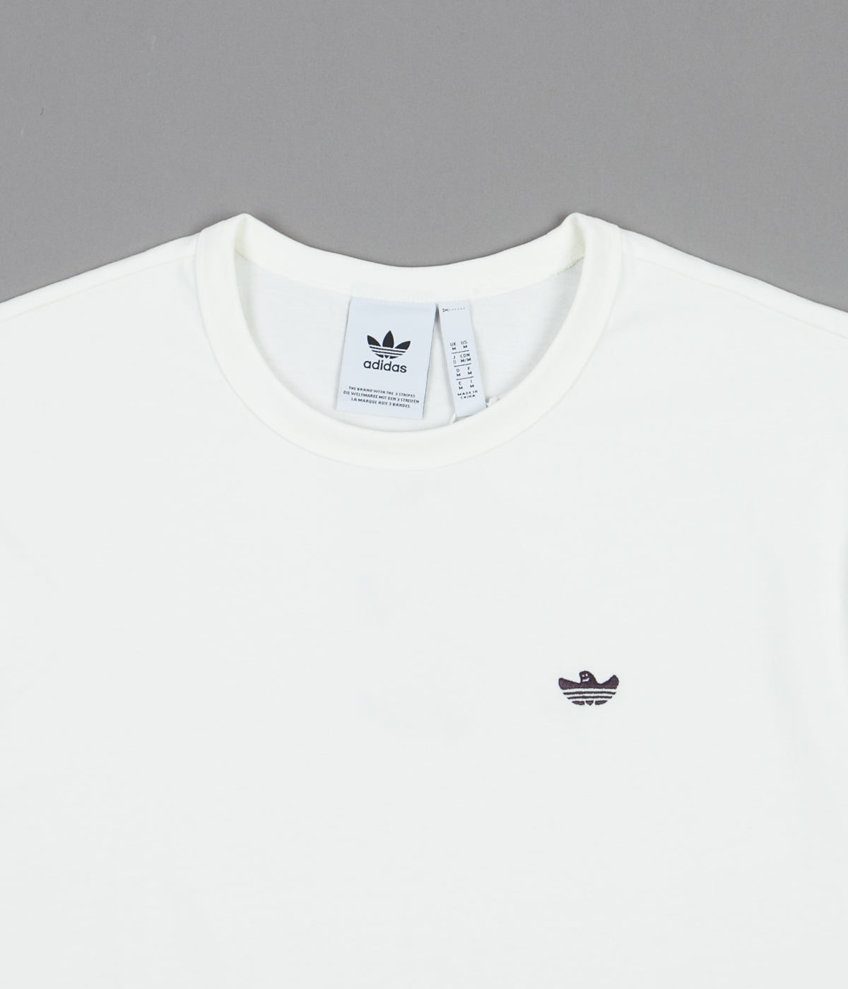 Adidas H Shmoo Long Sleeve T-Shirt - Off White / Mineral Red | Flatspot