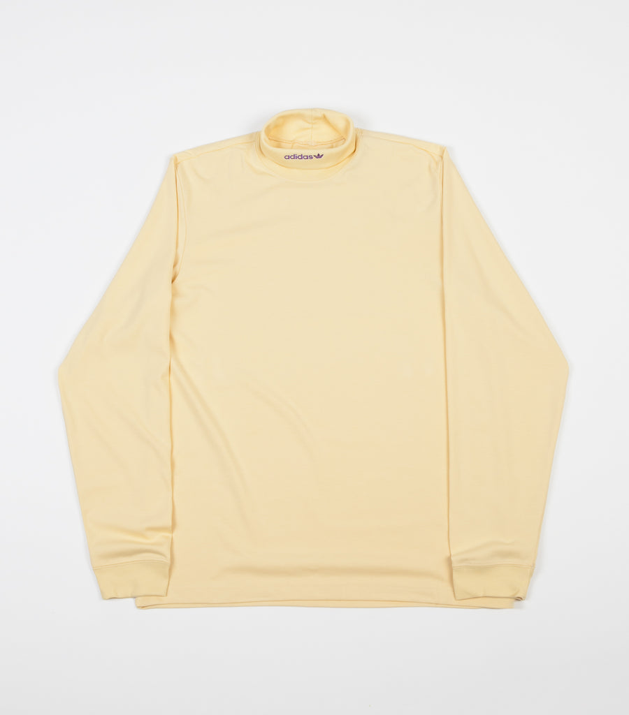 Adidas High Collar Long Sleeve T-Shirt - Easy Yellow / Active Purple |