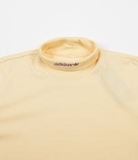 Adidas High Collar Long Sleeve T-Shirt - Easy Yellow / Active Purple |