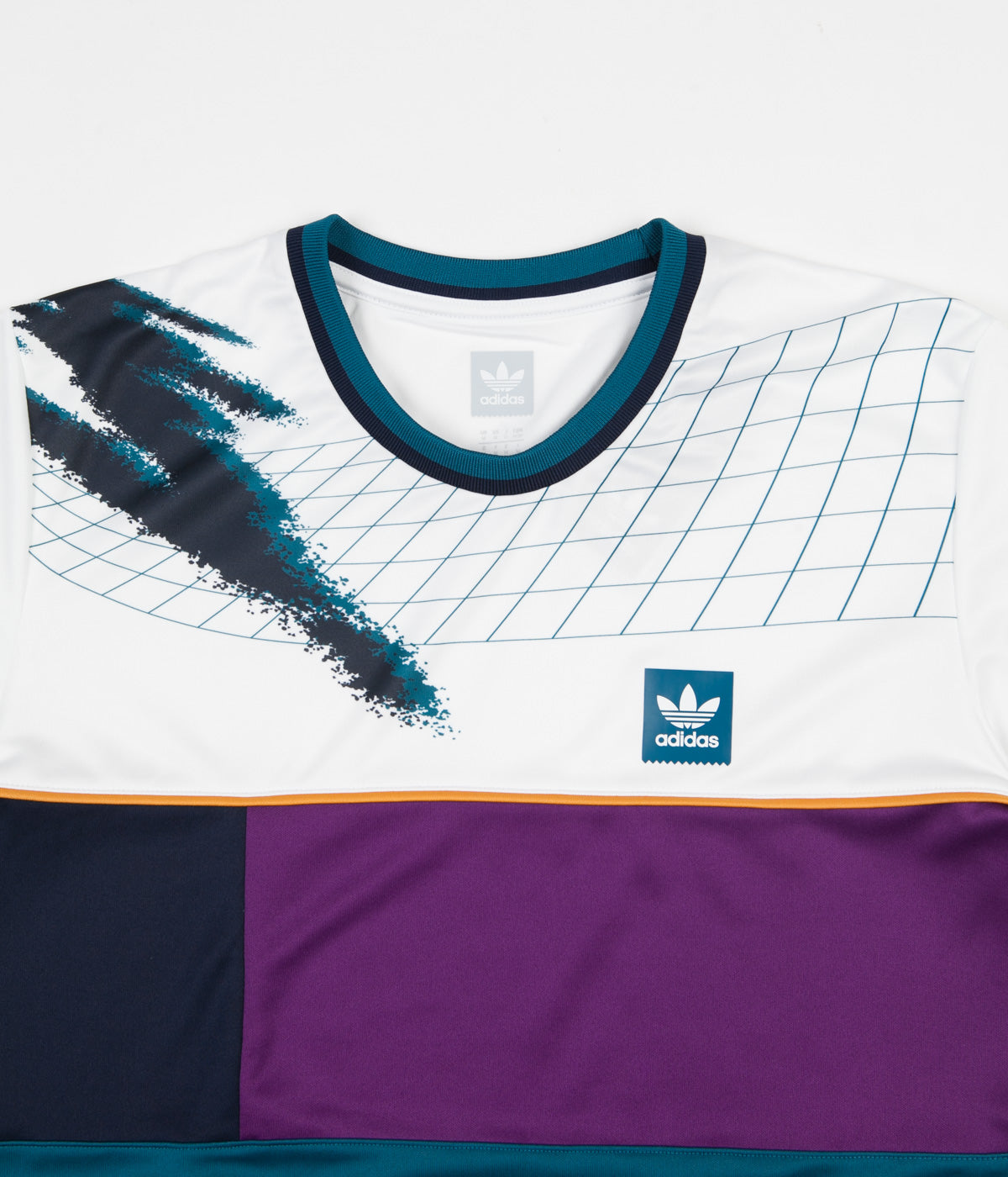 teal and purple jersey