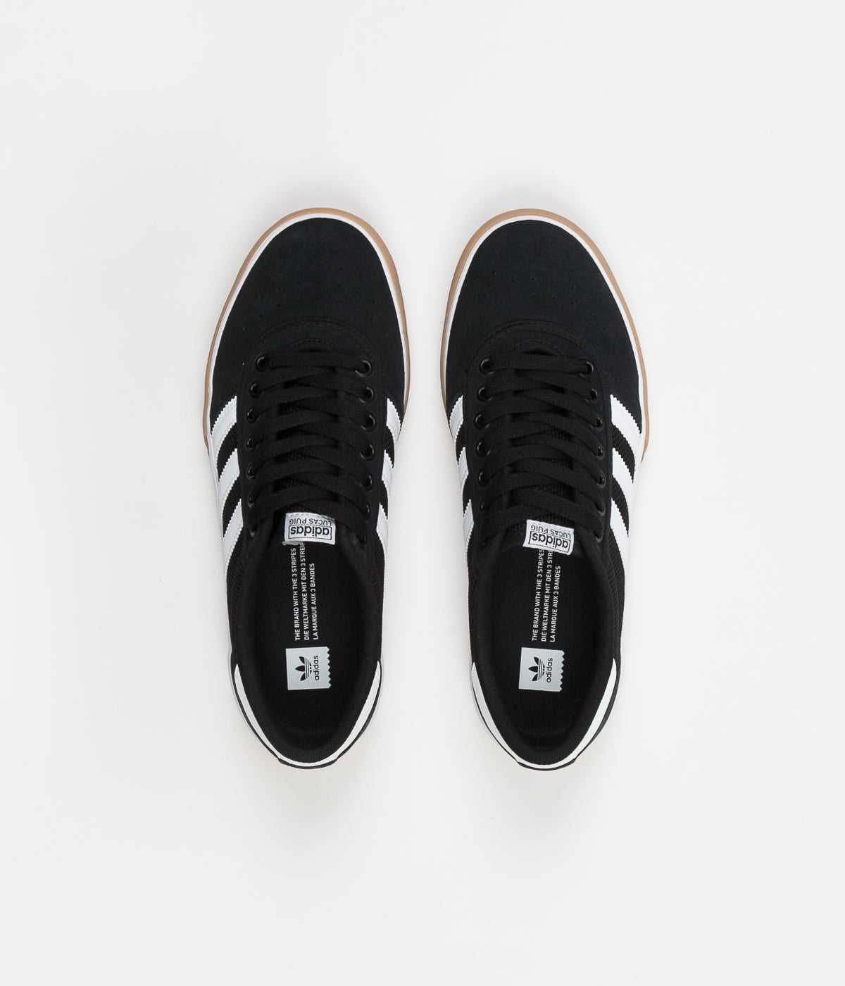 adidas black white stripes shoes