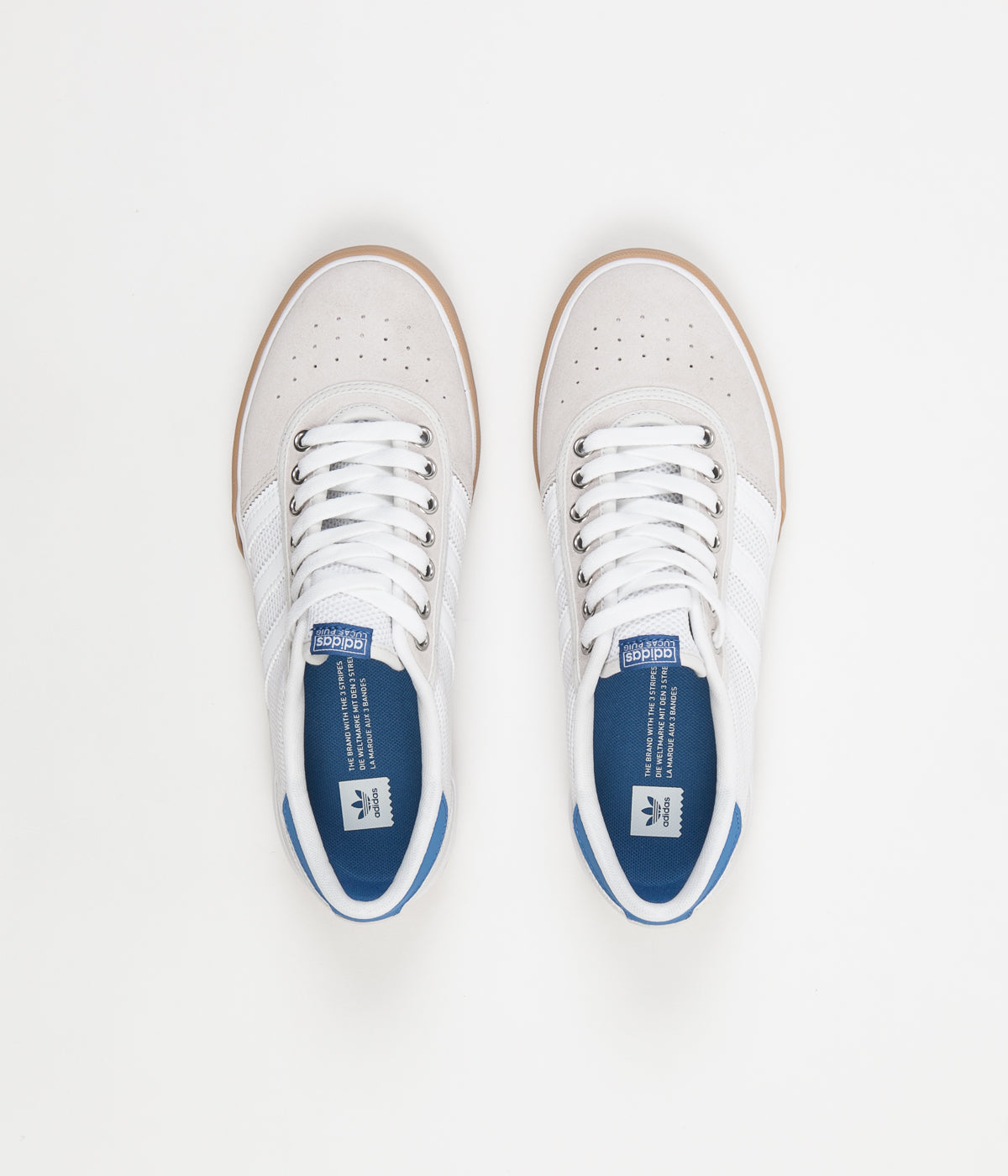 Adidas Lucas Premiere Shoes - White / Trace Royal / Gum | Flatspot