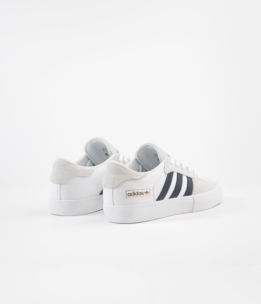 adidas matchbreak super white & navy shoes