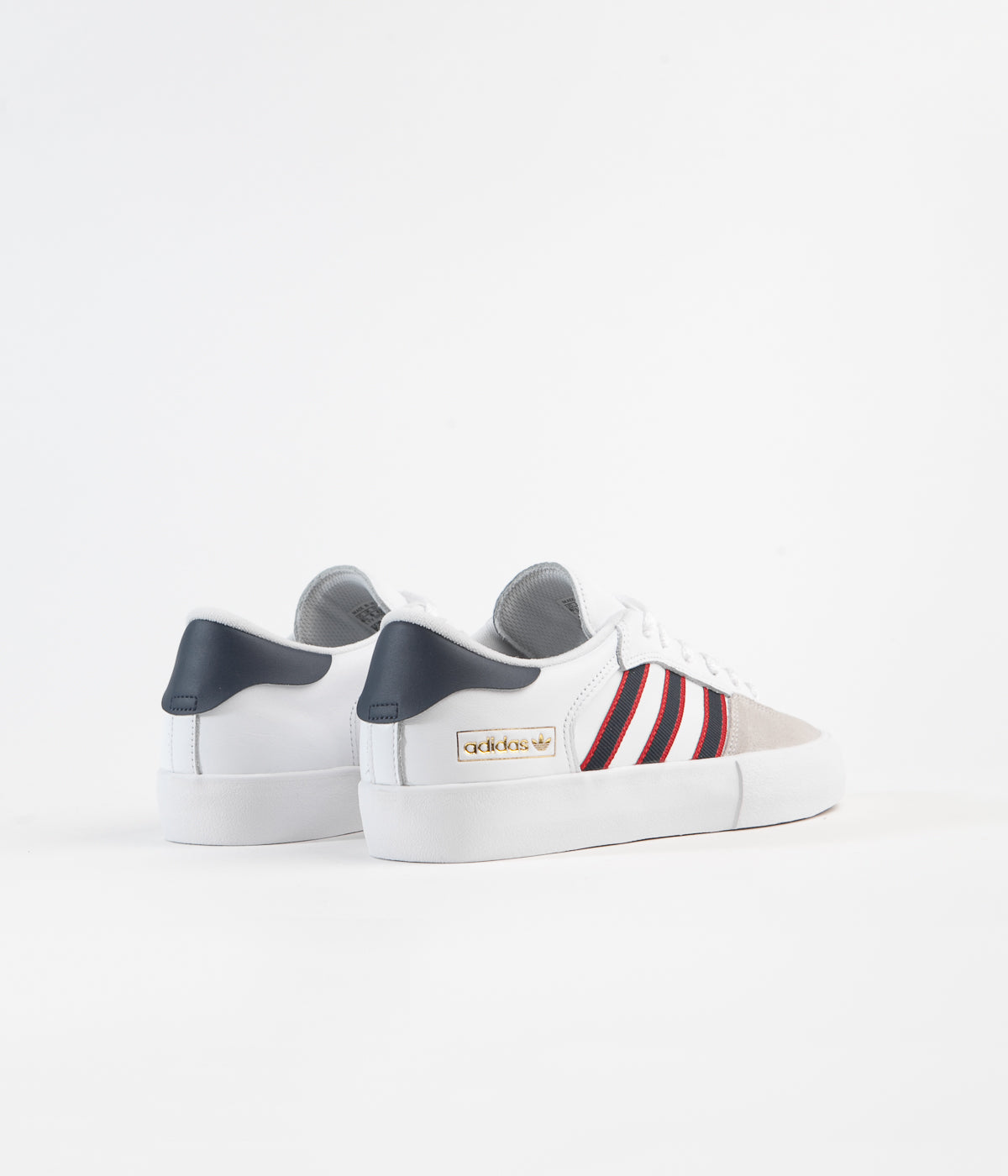 adidas matchbreak super white & navy shoes