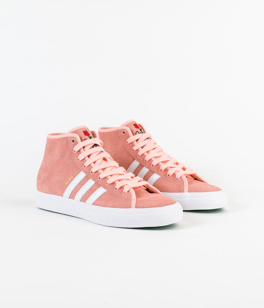 Adidas Matchcourt High RX 'Nakel' Shoes - Haze Coral / White / Haze Co ...