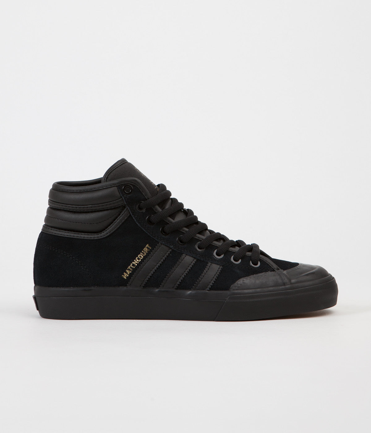 Adidas Matchcourt High RX2 Shoes - Core Black / Core Black / Gold Meta ...