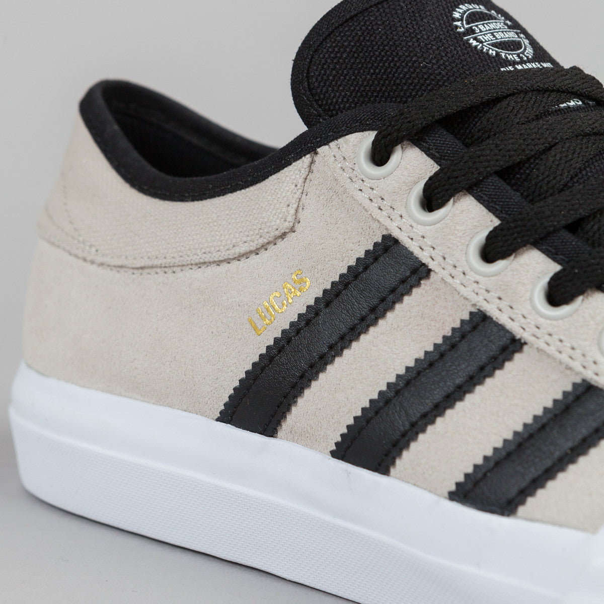 Adidas Matchcourt Lucas Puig Shoes - White / Black / Gum | Flatspot