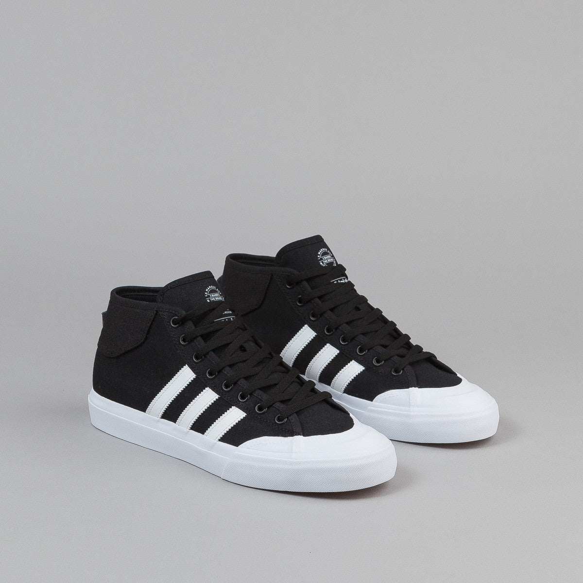 Adidas Matchcourt Mid Shoes - Core Black / FTW White / FTW White | Flatspot
