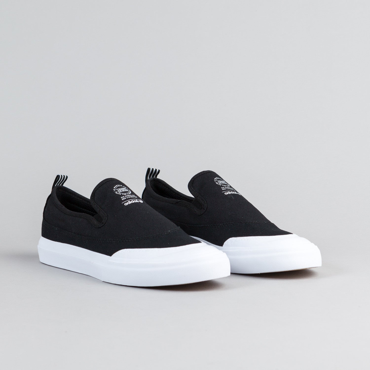 Adidas Matchcourt Slip On Shoes - Core Black / Core Black / FTW White ...