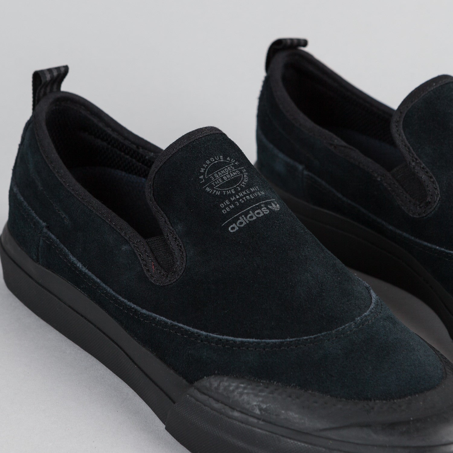 Adidas Matchcourt Slip On Shoes - Core Black / Core Black ...