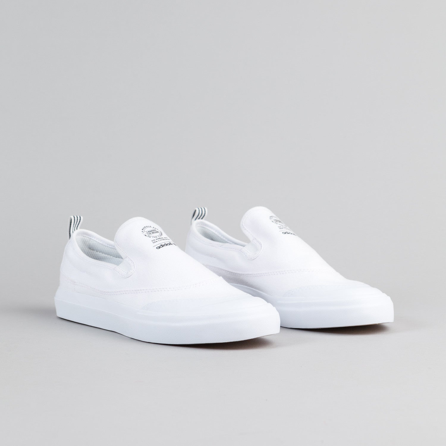 Adidas Matchcourt Slip On Shoes - FTW White / FTW White / FTW White ...