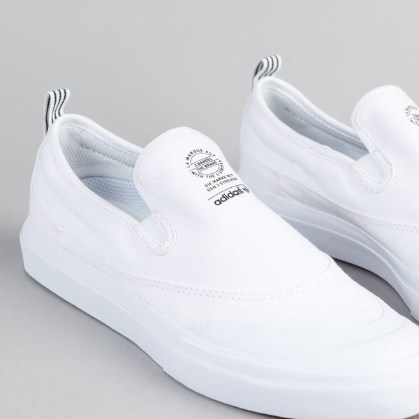 Adidas Matchcourt Slip On Shoes - FTW White / FTW White / FTW White ...