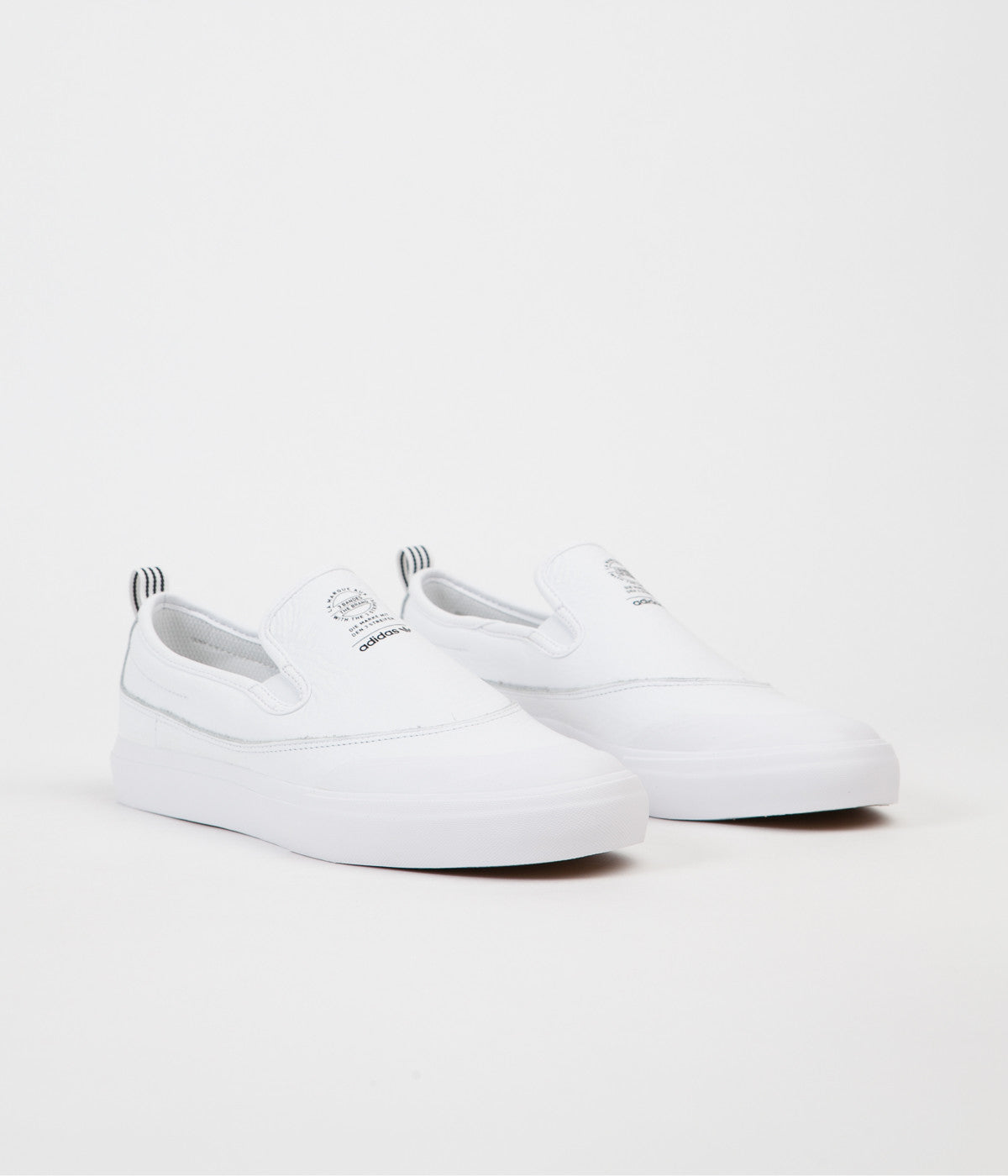 adidas matchcourt slip on white leather