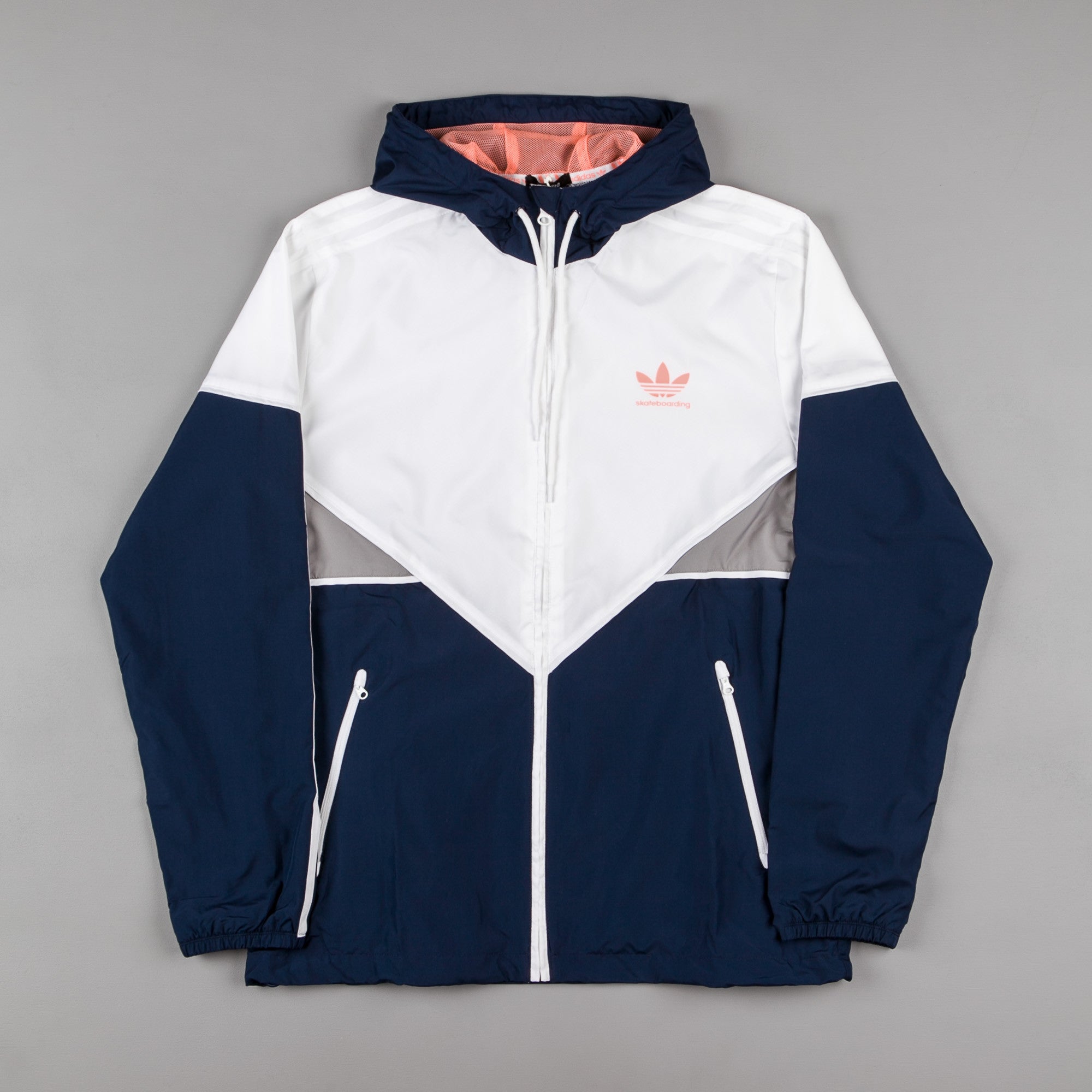 Adidas Premiere Windbreaker Jacket Navy White Sun 