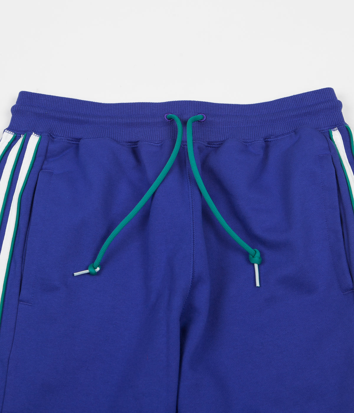 blue and white adidas sweatpants