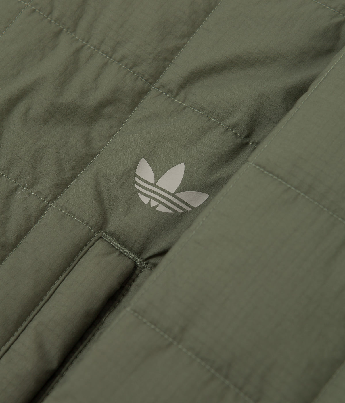 adidas green quilted jacket