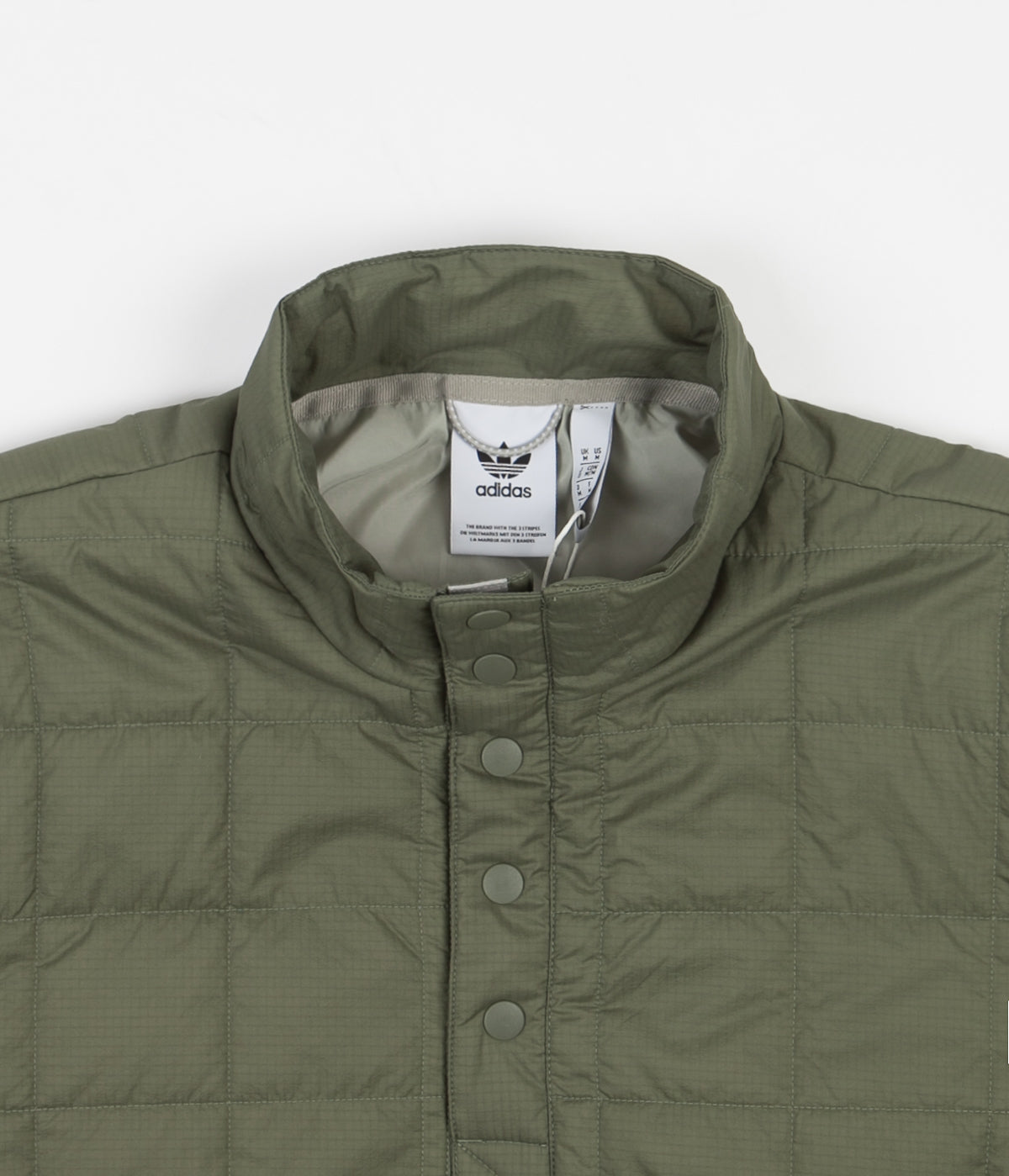 adidas green quilted jacket