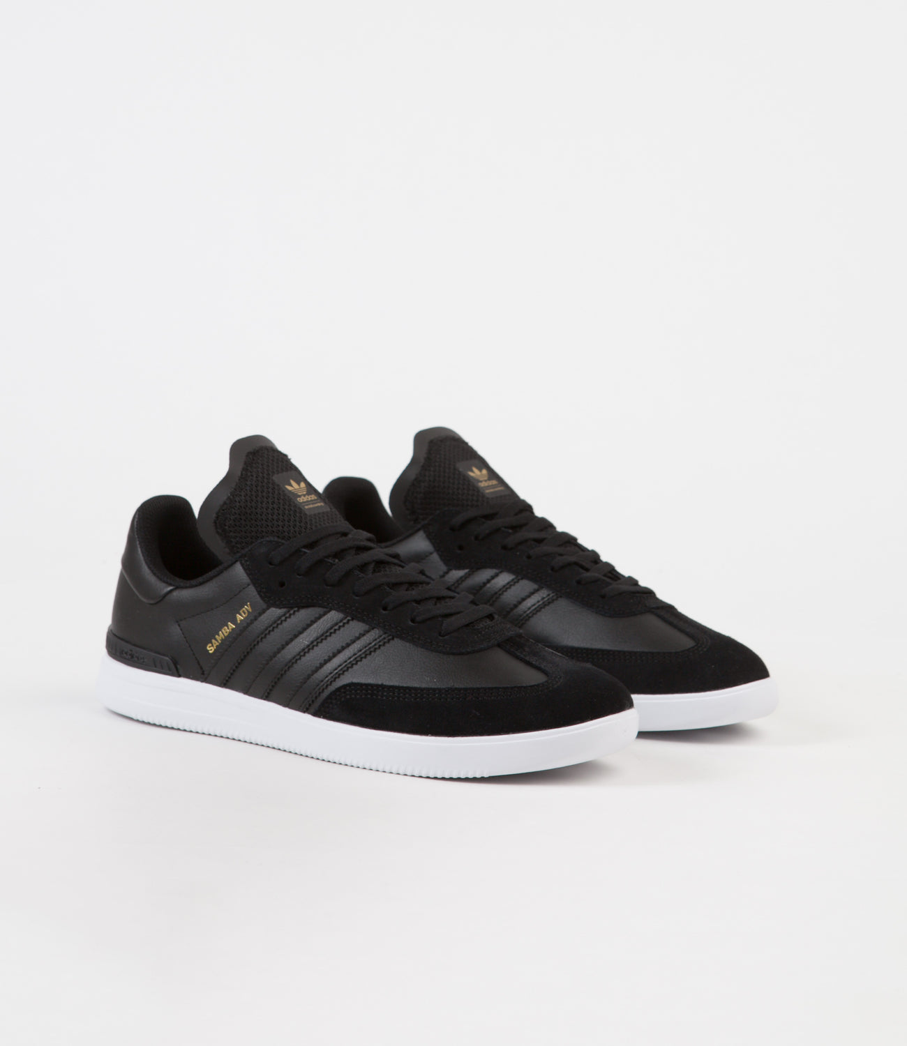 Adidas Samba ADV Shoes - Core Black / / Gold Metallic | Flatspot