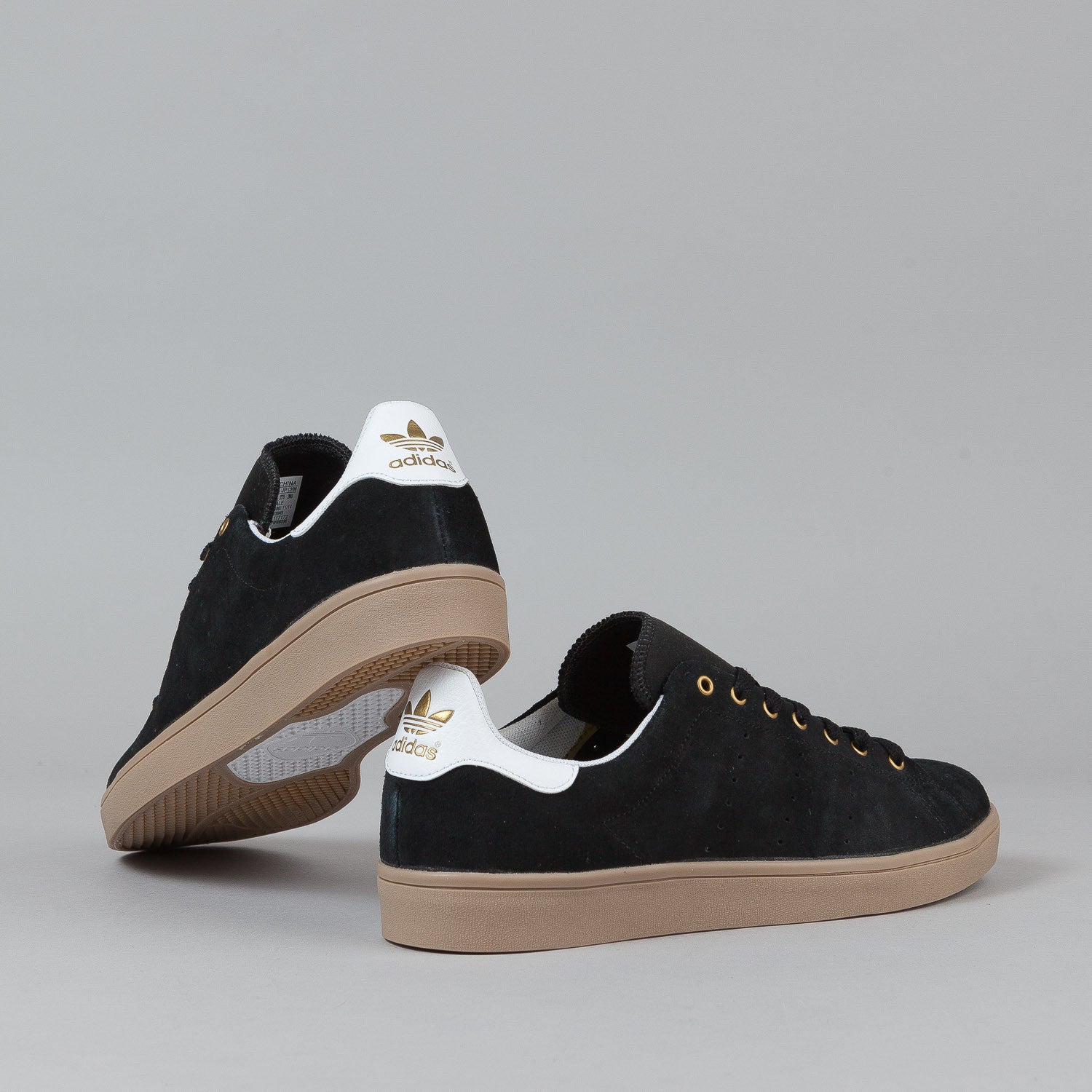 Adidas Stan Smith Vulc Shoes - Black / Black / White ...