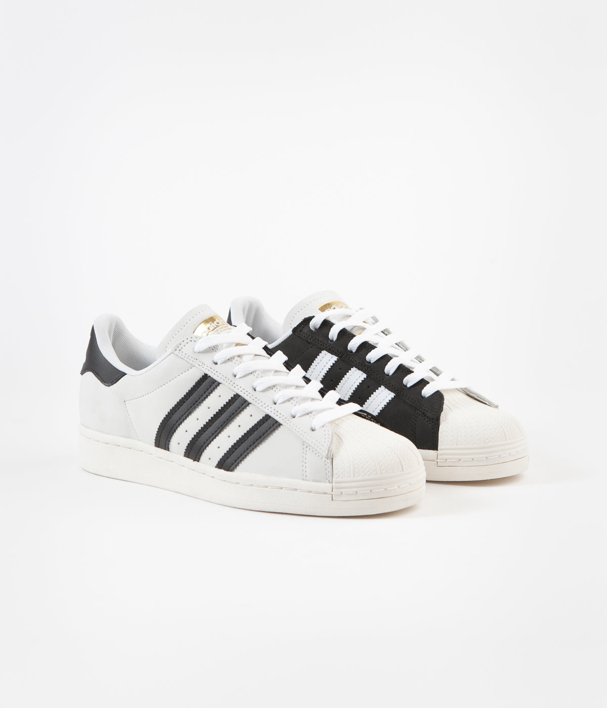 adidas superstar white and gold