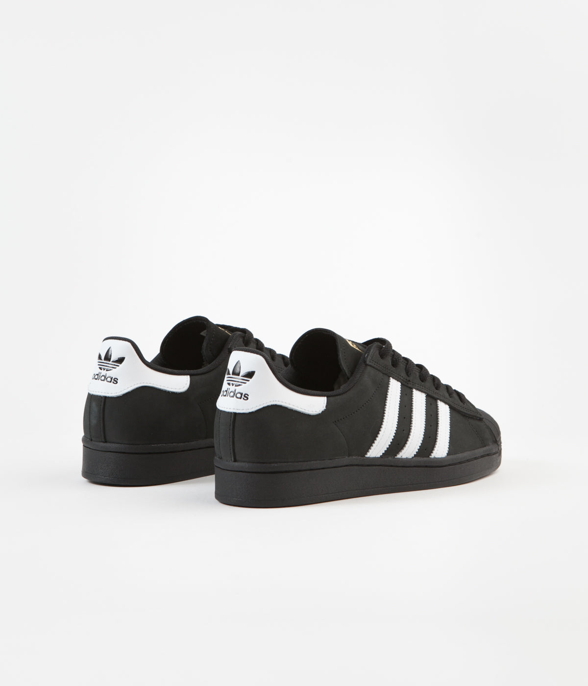 adidas superstar shoes black and gold