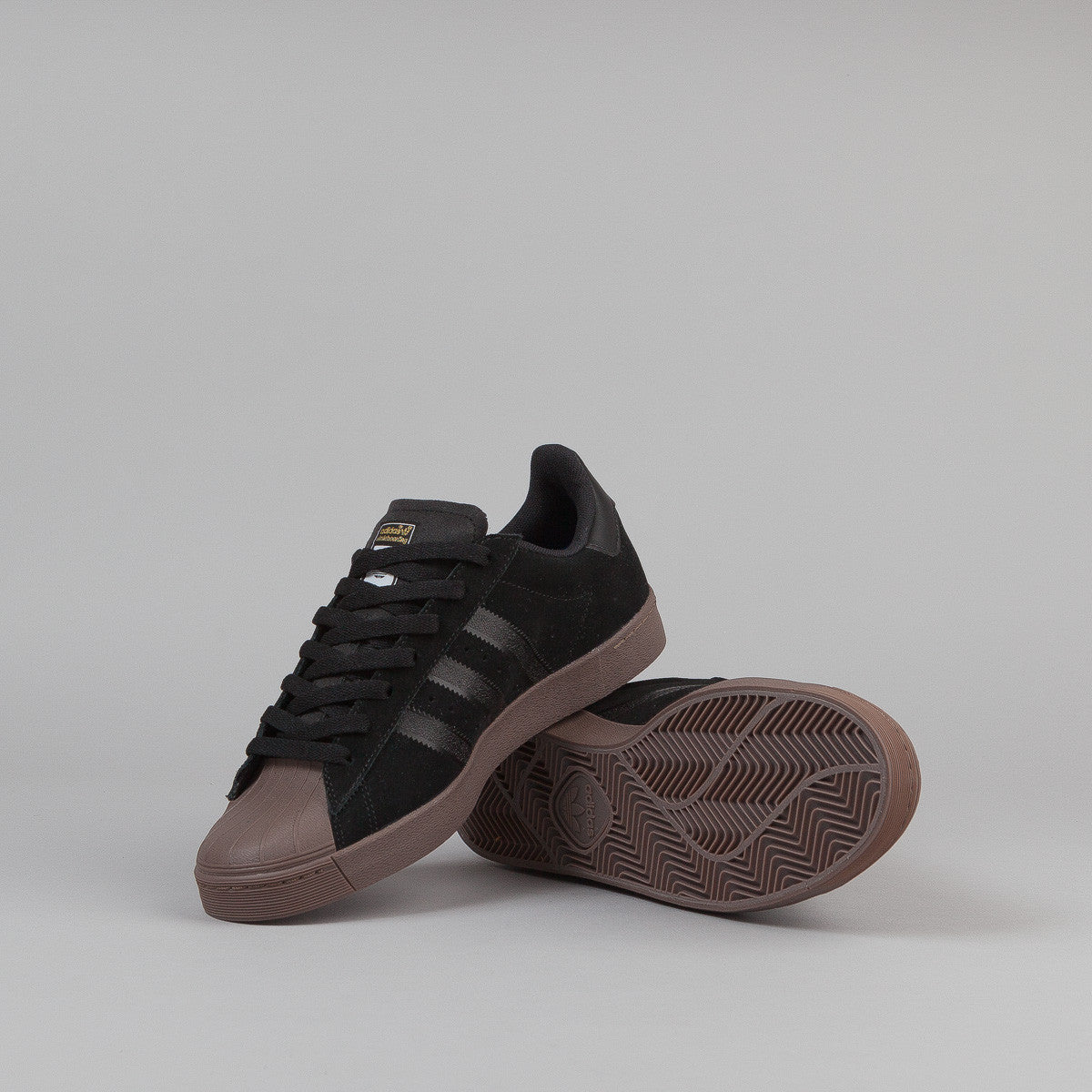 Adidas Superstar Vulc Adv Shoes - Black / Gold Metallic ...