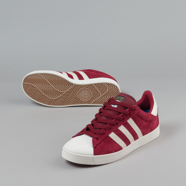 Adidas Superstar Vulc ADV Shoes - Collegiate Burgundy / Chalk White ...