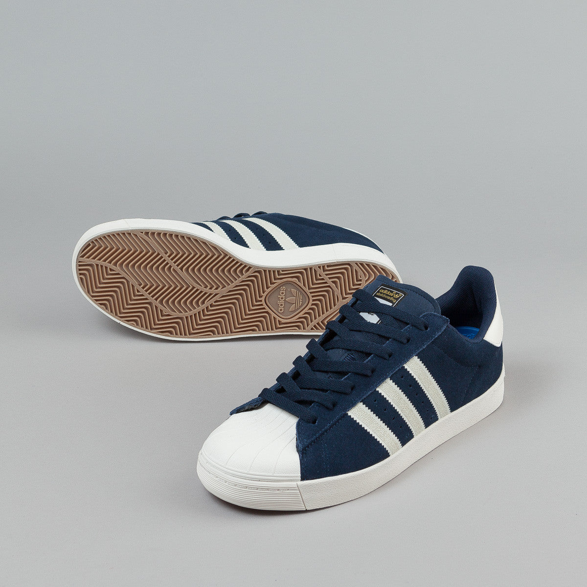 Adidas Superstar Vulc ADV Shoes - Collegiate Navy / Chalk White | Flatspot