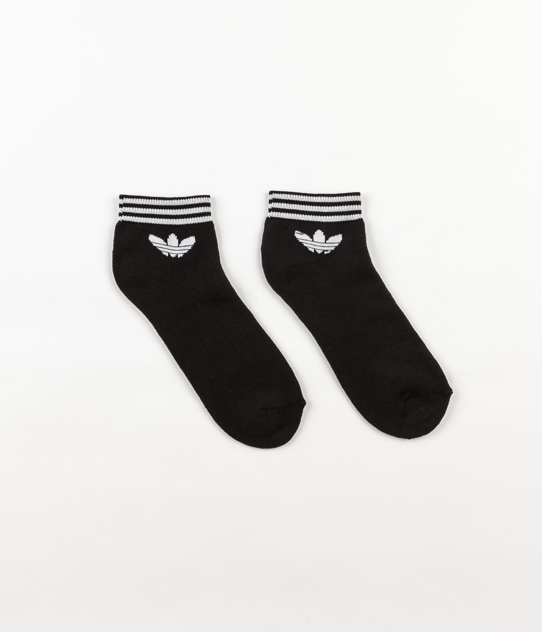 Adidas Trefoil Ankle Socks - Black | Flatspot