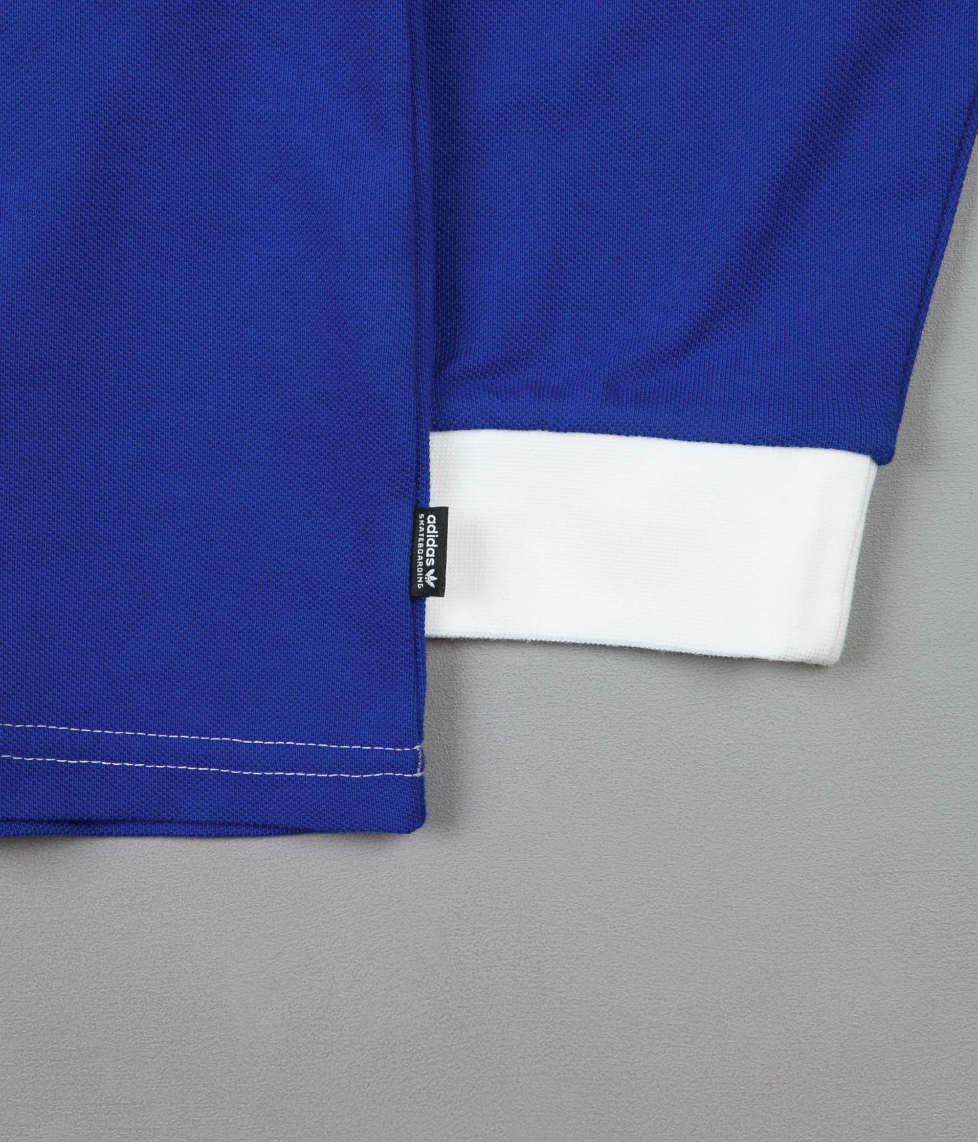 Adidas Tripart Long Sleeve T-Shirt - Collegiate Navy / White / Collegi ...