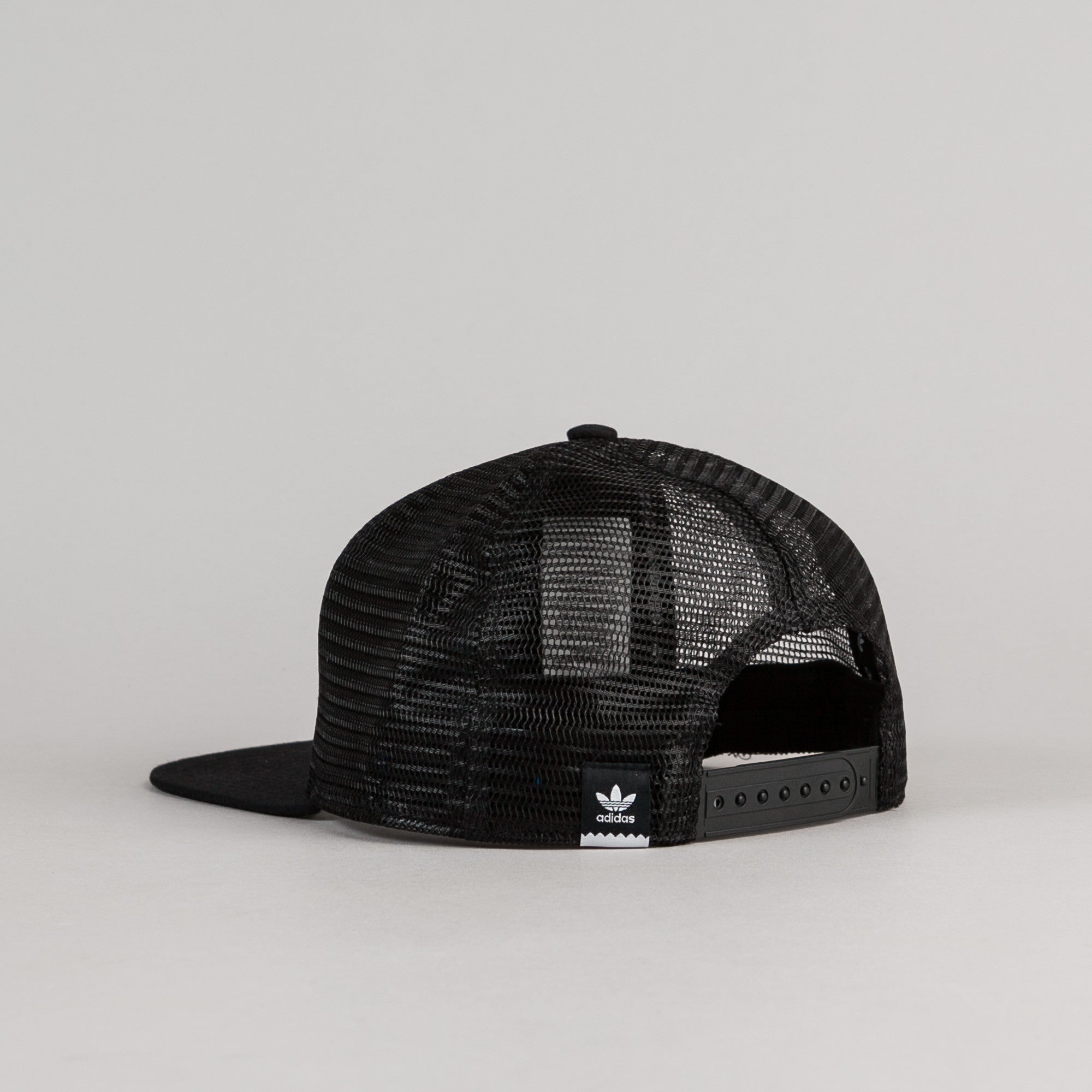 adidas black trucker hat