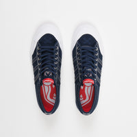 Adidas x Bonethrower Matchcourt Shoes - Collegiate Navy / White / Red |  Flatspot