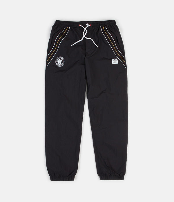 adidas track pants black and white