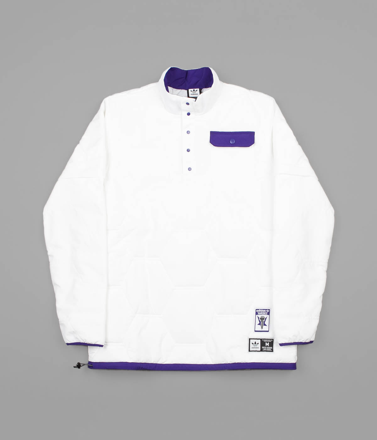 pronto Seducir Opiáceo Adidas x Hardies Jacket - White / Collegiate Purple / Black | Flatspot