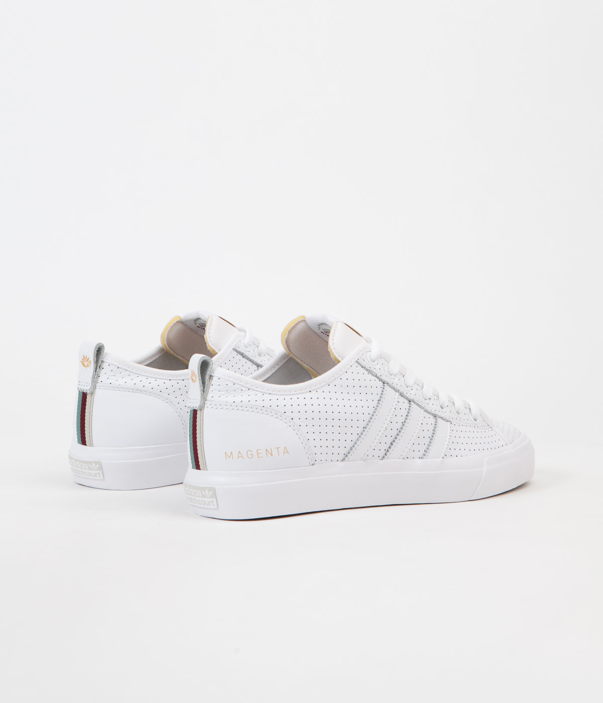 Adidas x Magenta Matchcourt Shoes - White / Gold / Gum | Flatspot